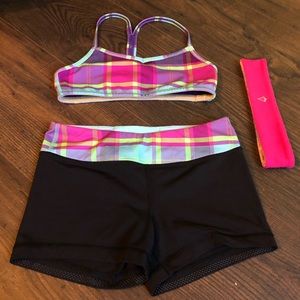 Ivivia Dance Top Matching Shorts & Headband